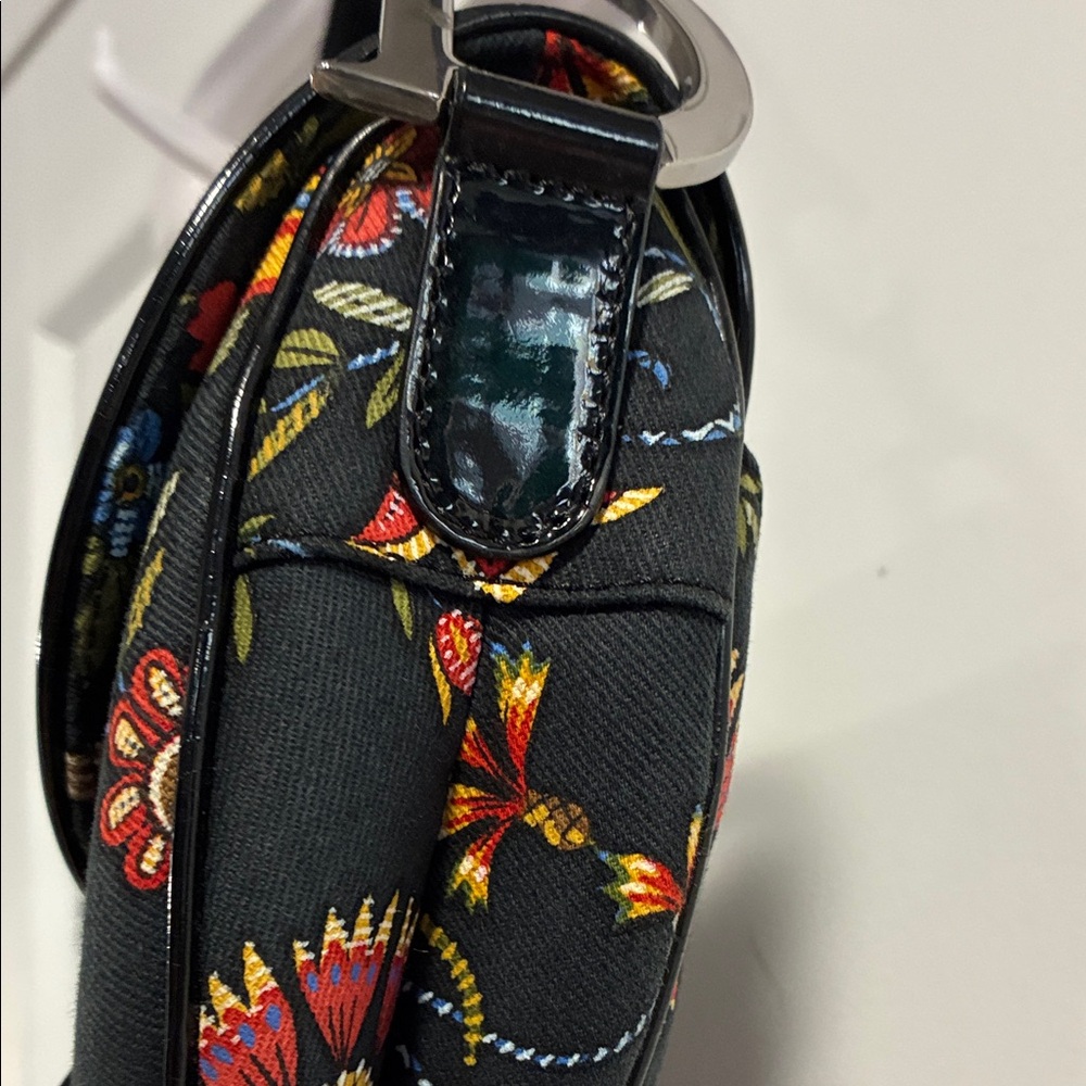Christian Dior Floral Canvas and Leather Saddle Bag - Picture 8 of 17